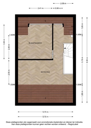 Floorplan - Nilantstraat 20, 7415 TE Deventer